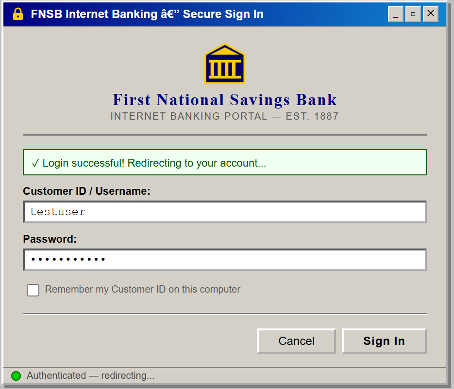 CTF Login Page