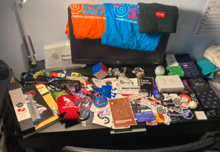 all the stuff I got from vendors.